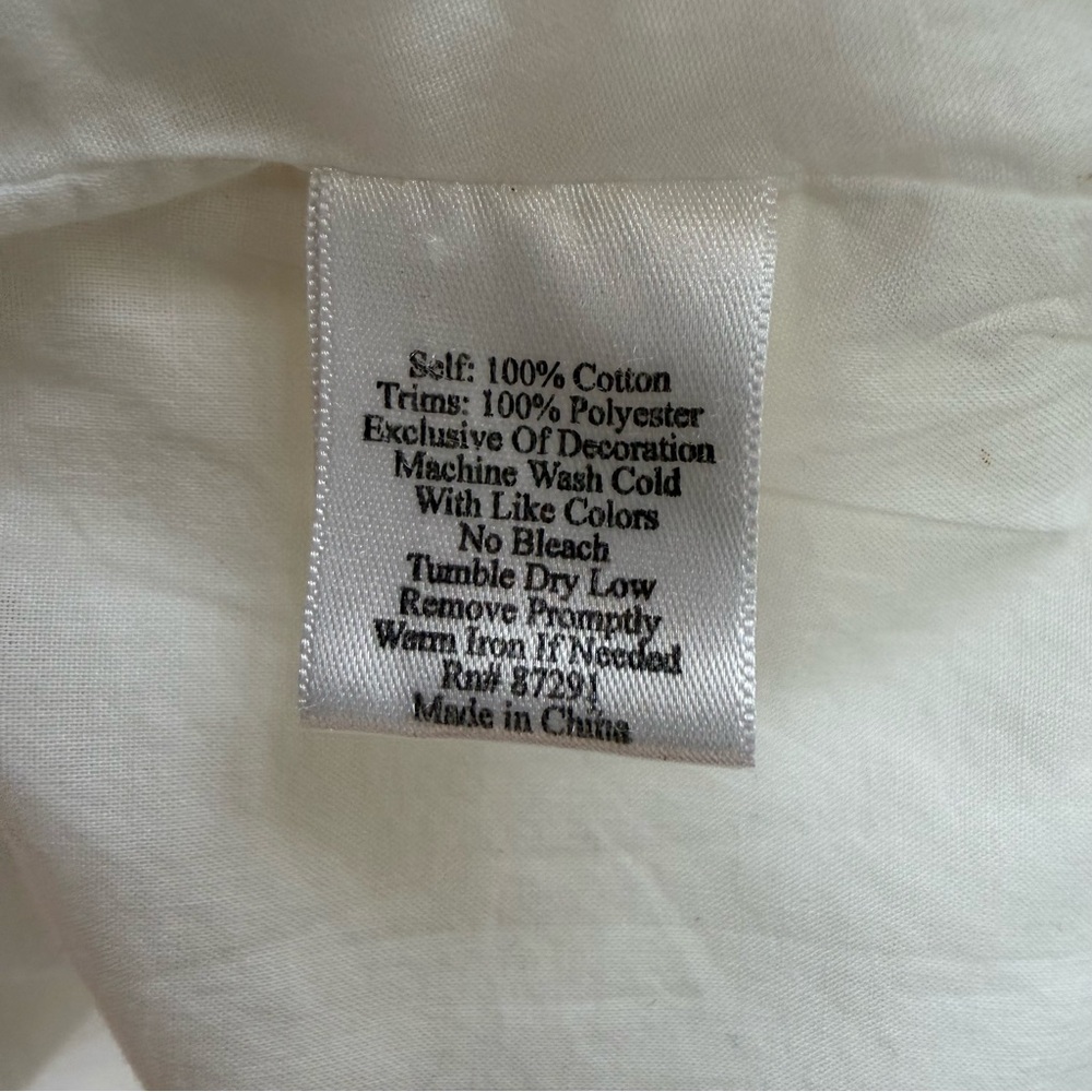 Johnny Was Embroidered White BlazerJacket Flower Los Angeles Designer READ - Picture 16 of 16